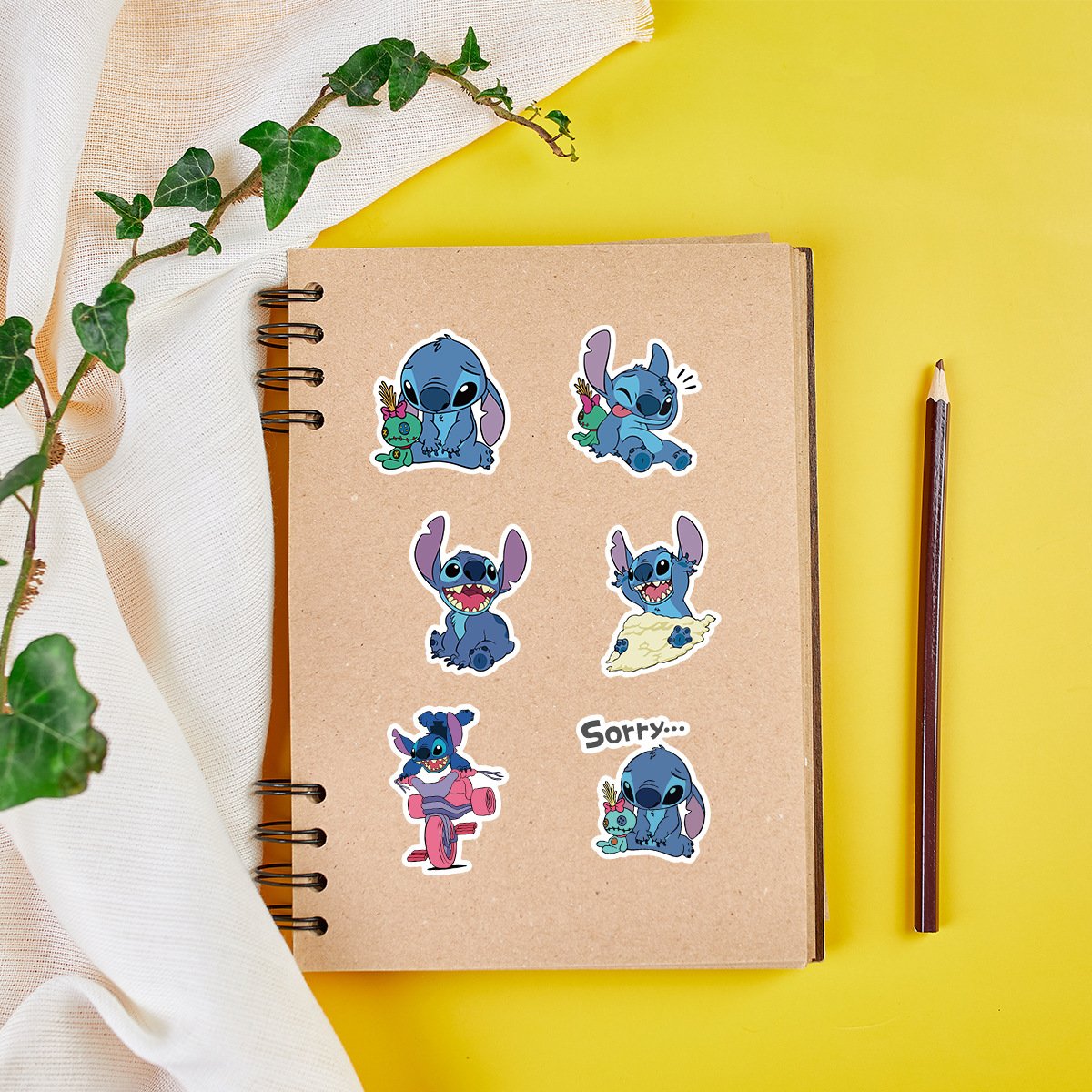 Newly 100PCS Cute cartoon anime Lilo and Stitch stickers