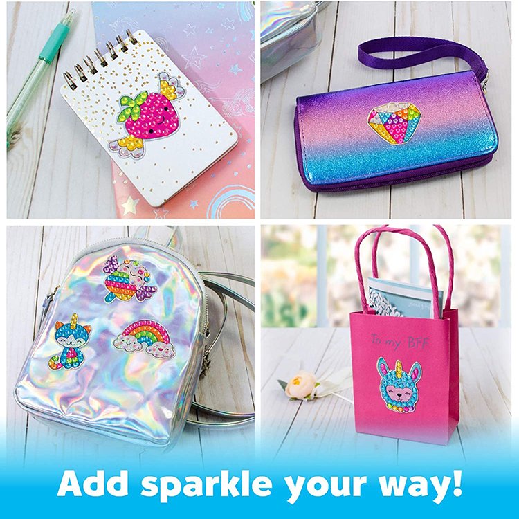 Drop Shipping Home Decoration DIY Animals Kids Round Diamond Painting Stickers Kits