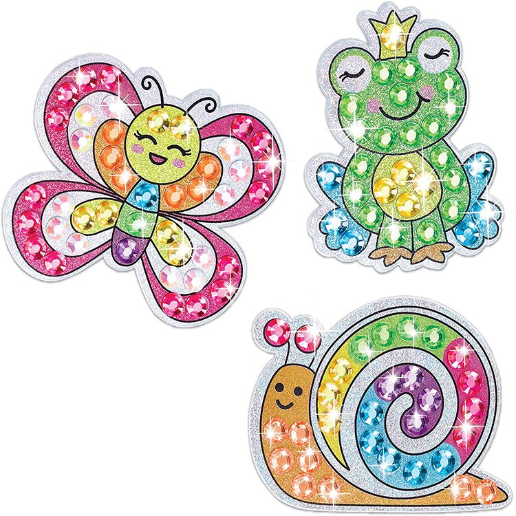 Drop Shipping Home Decoration DIY Animals Kids Round Diamond Painting Stickers Kits