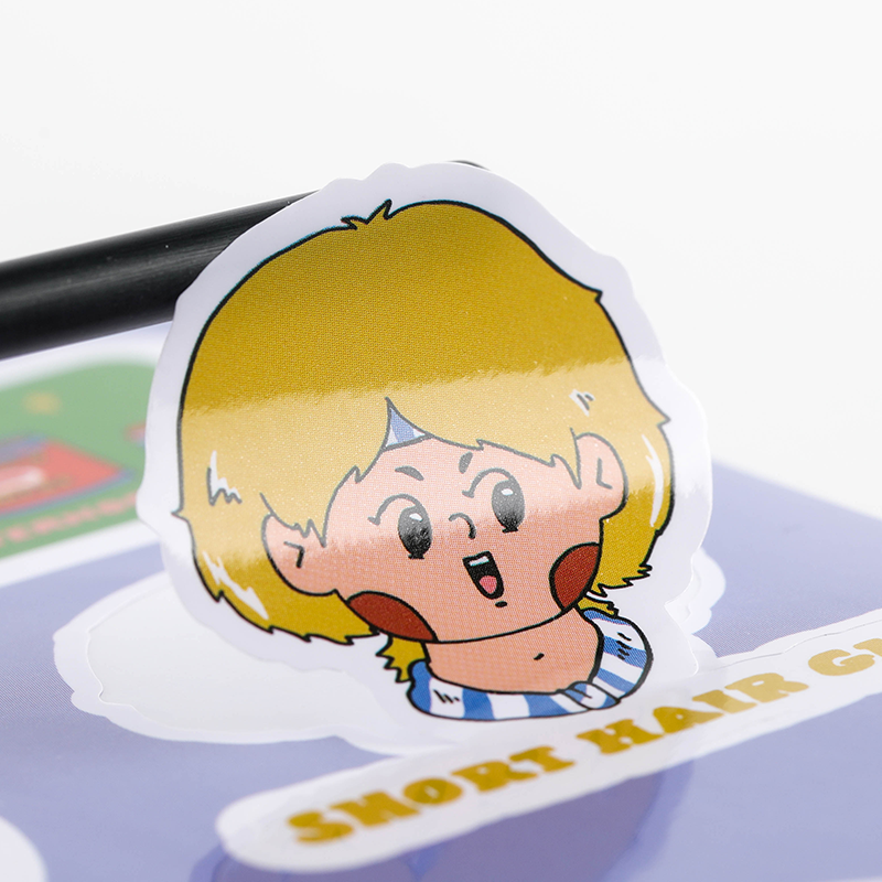 Custom Die-Cut Vinyl Adhesive Sticker Cute Pattern Die-Cut Sticker