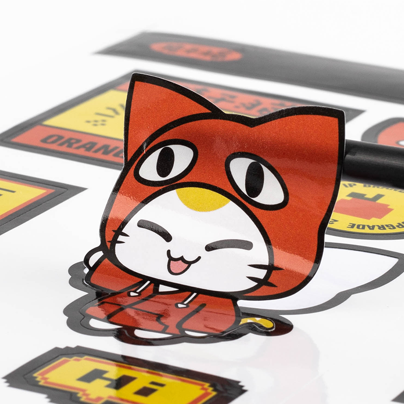 Custom Die-Cut Vinyl Adhesive Sticker Cute Pattern Die-Cut Sticker