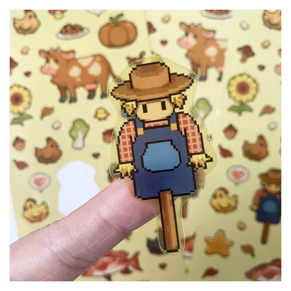 Custom Logo Waterproof Die Cut Sticker Anime Decorative Cartoon Adhesive Vinyl PVC Printing Kiss Cut transparent Sticker Sheets