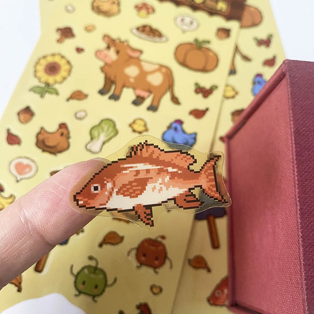 Custom Logo Waterproof Die Cut Sticker Anime Decorative Cartoon Adhesive Vinyl PVC Printing Kiss Cut transparent Sticker Sheets