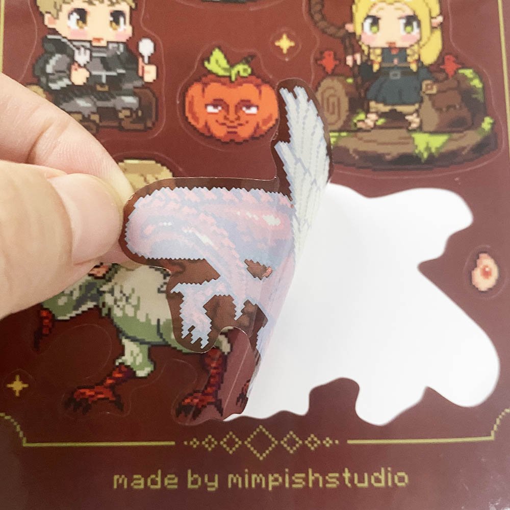 Custom Logo Waterproof Die Cut Sticker Anime Decorative Cartoon Adhesive Vinyl PVC Printing Kiss Cut transparent Sticker Sheets