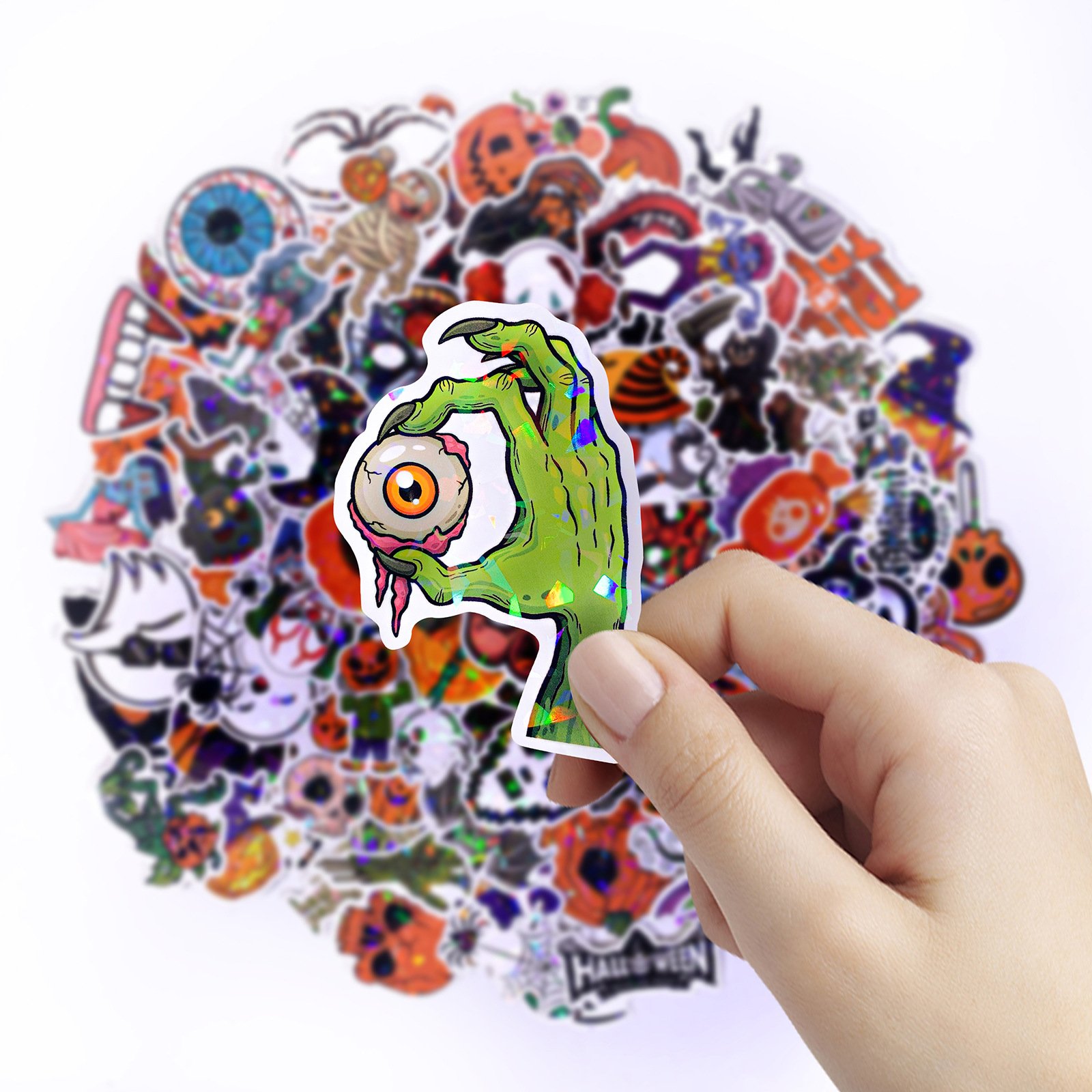 Custom scratch proof diy adhesive printing pvc vinyl die cut Laser waterproof stickers