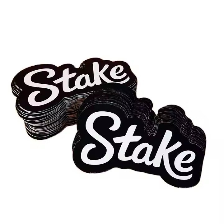 Durable Free Proofing Adhesive Label PVC Vinyl Sticker Printing Die Cut Waterproof Custom Logo Stickers