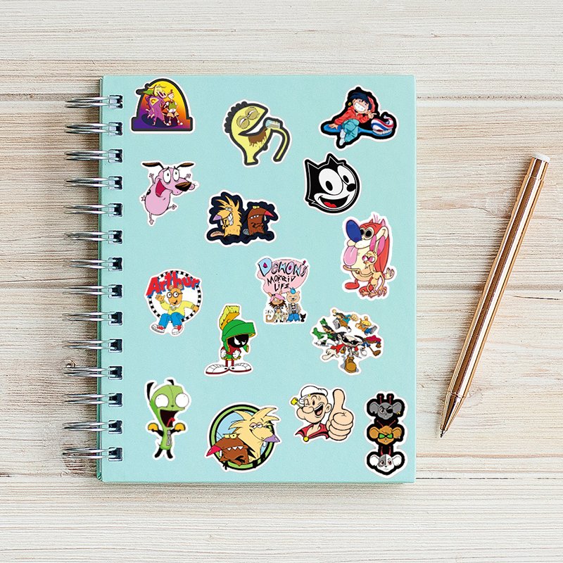 Cartoon Stickers Vinyl Waterproof Stickers for Laptop Water Bottles Cartoon Anime Stickers for Kids Teens Adult