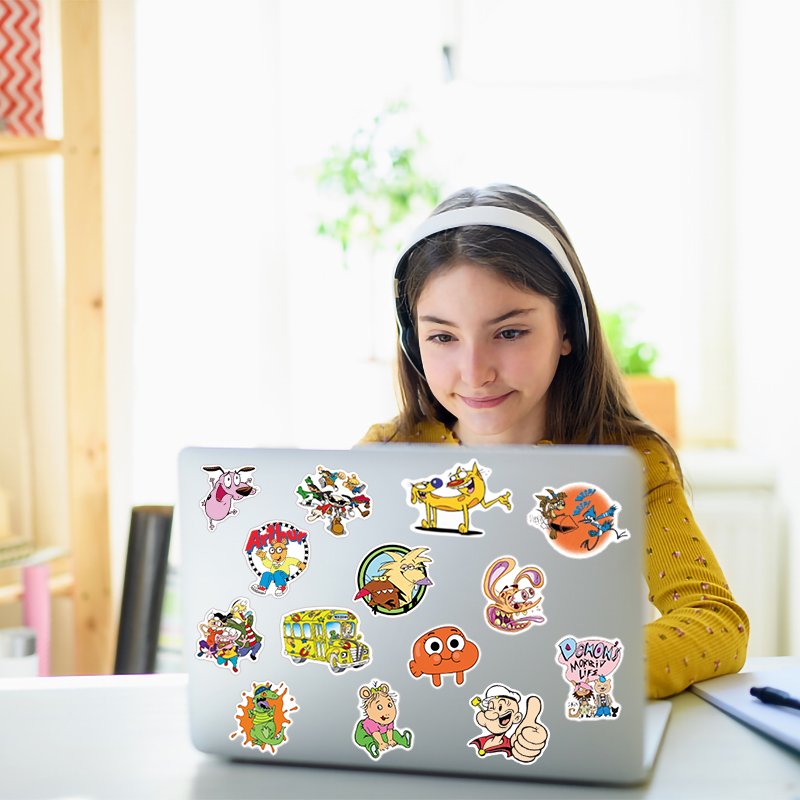 Cartoon Stickers Vinyl Waterproof Stickers for Laptop Water Bottles Cartoon Anime Stickers for Kids Teens Adult