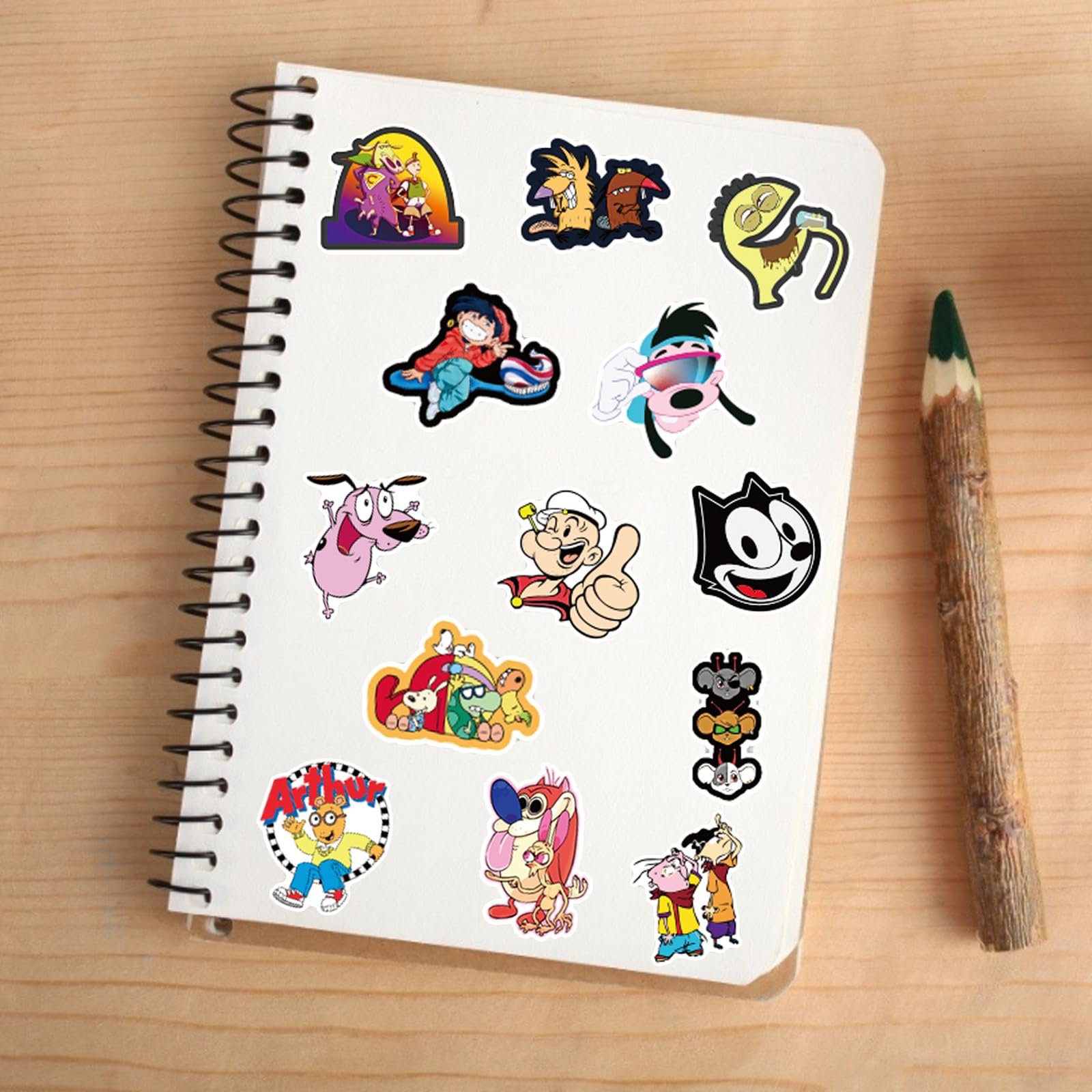 Cartoon Stickers Vinyl Waterproof Stickers for Laptop Water Bottles Cartoon Anime Stickers for Kids Teens Adult
