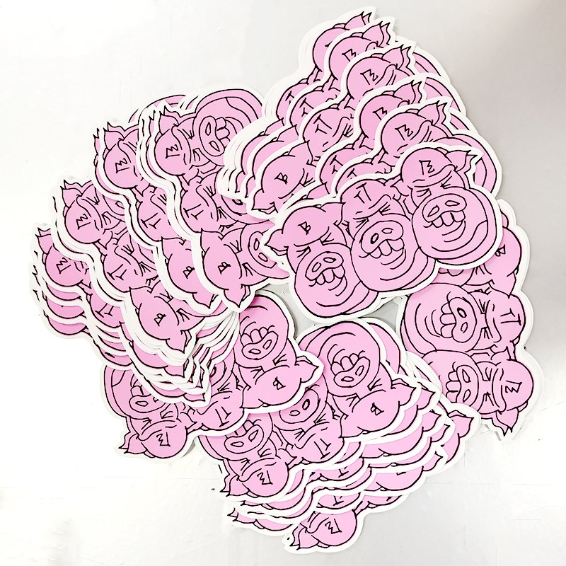 Factory Supplier Kiss Cut Vinyl Self Adhesive Cartoon Sticker Labels Printing Packaging Label Die cut Logo Stickers
