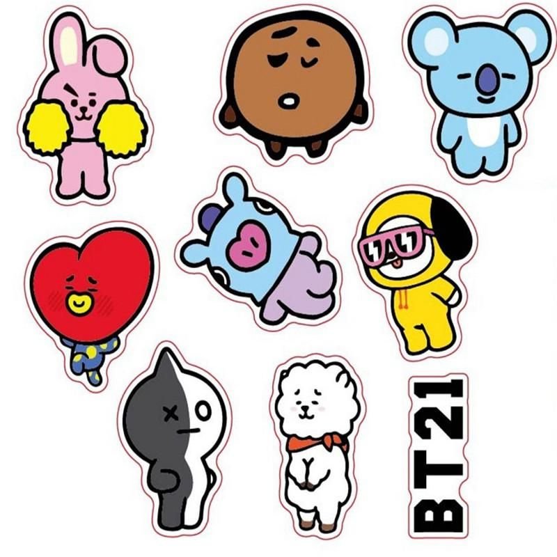 Factory Supplier Kiss Cut Vinyl Self Adhesive Cartoon Sticker Labels Printing Packaging Label Die cut Logo Stickers