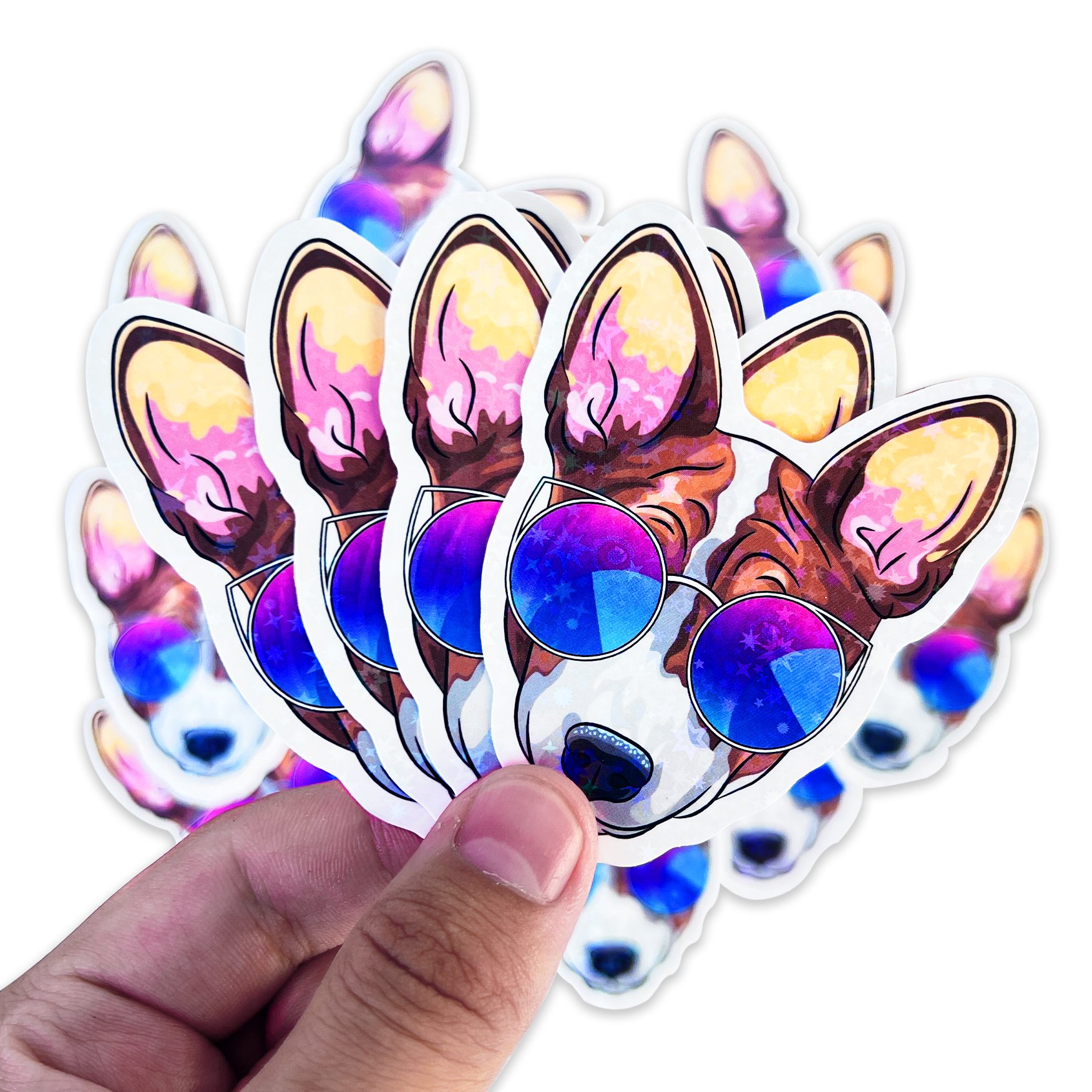 Custom Printing Waterproof Vinyl Cartoon Stickers Custom Company Logo Label Adhesive Die Cut PVC UV Resistant Sticker
