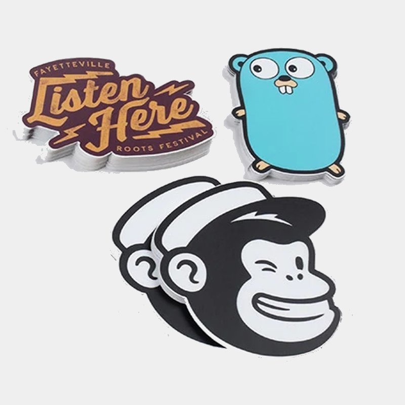 personalized custom waterproof holographic stickers printing logo label die cartoon anime cute vinyl sticker