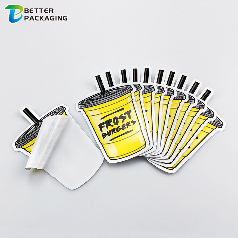 Custom Die Cut Stickers Waterproof Vinyl Personal Cartoon Brand Name Business Print individual Logo Sheet Stickers