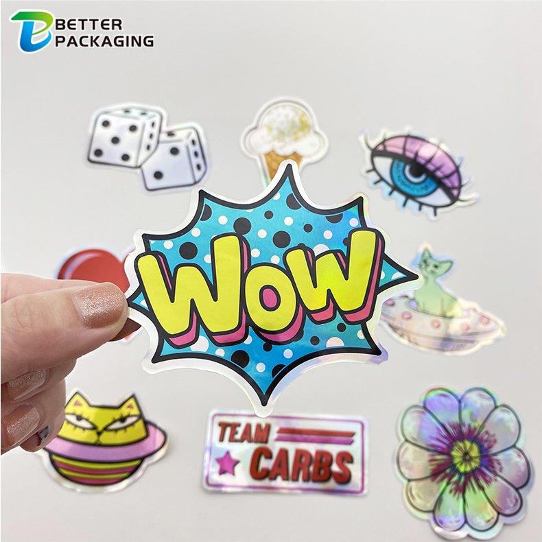 Custom Die Cut Stickers Waterproof Vinyl Personal Cartoon Brand Name Business Print individual Logo Sheet Stickers