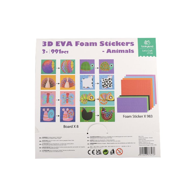Manufacturer Wholesale Good Price Cartoon Customised Eva Foam Sticker