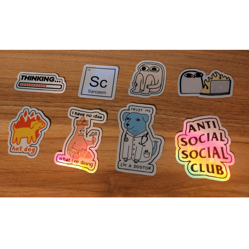 Adhesive Sticker Unique Design Positive Flowers Letters Custom Printing Planner Cartoon Sticker Sheets