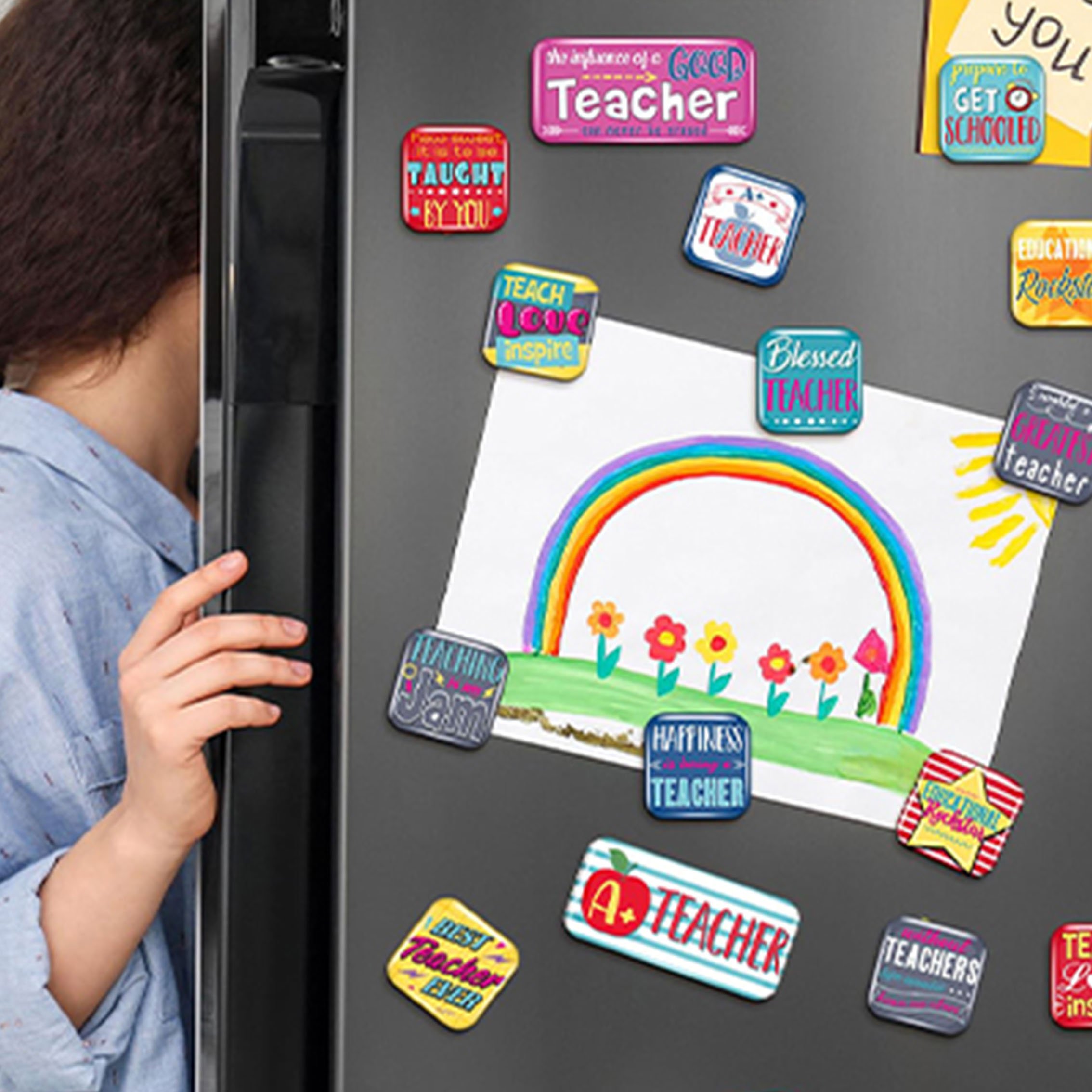 Custom kiss cut printed magnetic stickers Cartoon decoration refrigerator car body magnetic stickers