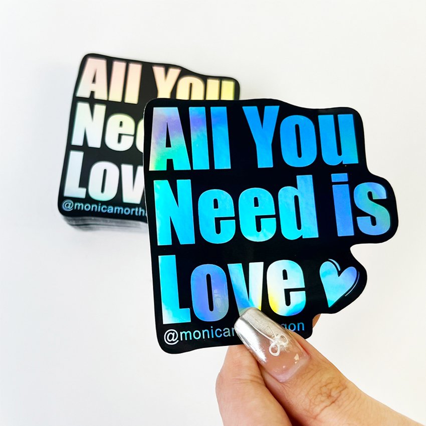 Custom Print UV Resist Adhesive Waterproof Vinyl Labels Company Logo Stickers Sheet Holographic Cartoon Die Cut Custom Stickers