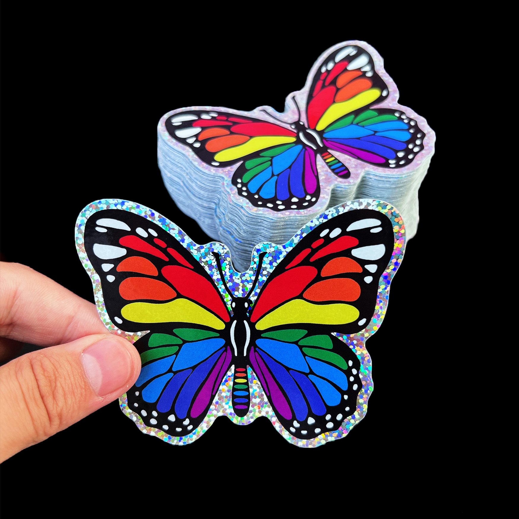 Custom Print UV Resist Adhesive Waterproof Vinyl Labels Company Logo Stickers Sheet Holographic Cartoon Die Cut Custom Stickers