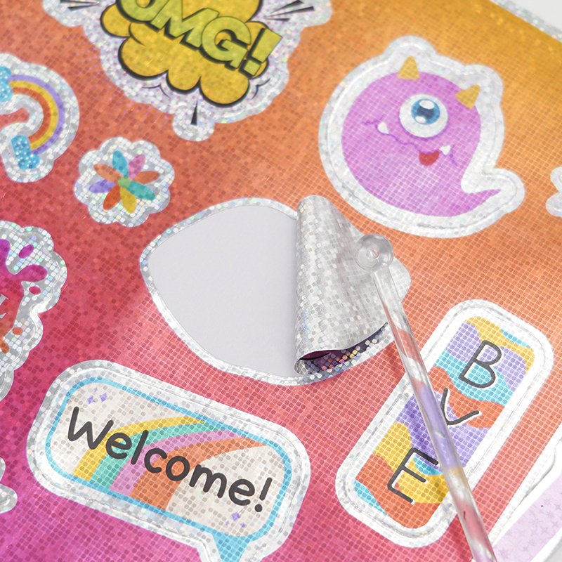 Custom Printing Lovely Journal Decoration Self Adhesive Vinyl Kiss Cut Sticker Sheet
