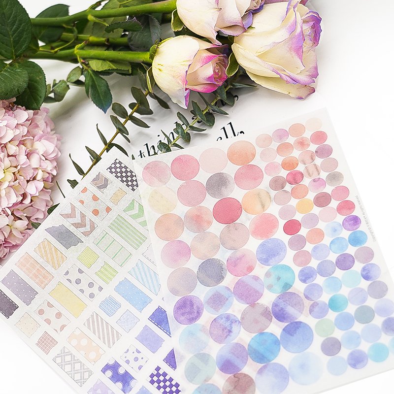 Custom Printing Lovely Journal Decoration Self Adhesive Vinyl Kiss Cut Sticker Sheet
