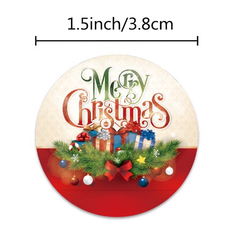 Explosion of colourful Christmas stickers 1.5 inches holiday Christmas gift packaging decoration sticker labels