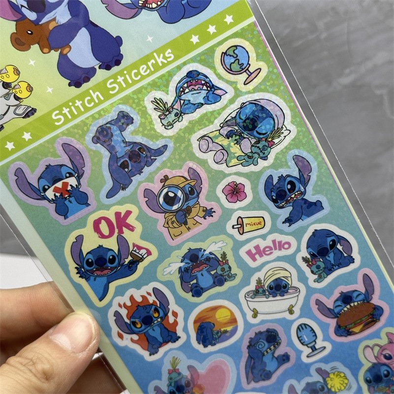 Stationery Melody Sticker, Cute kuromi kids sticker, Anime Stitch Sticker for DIY