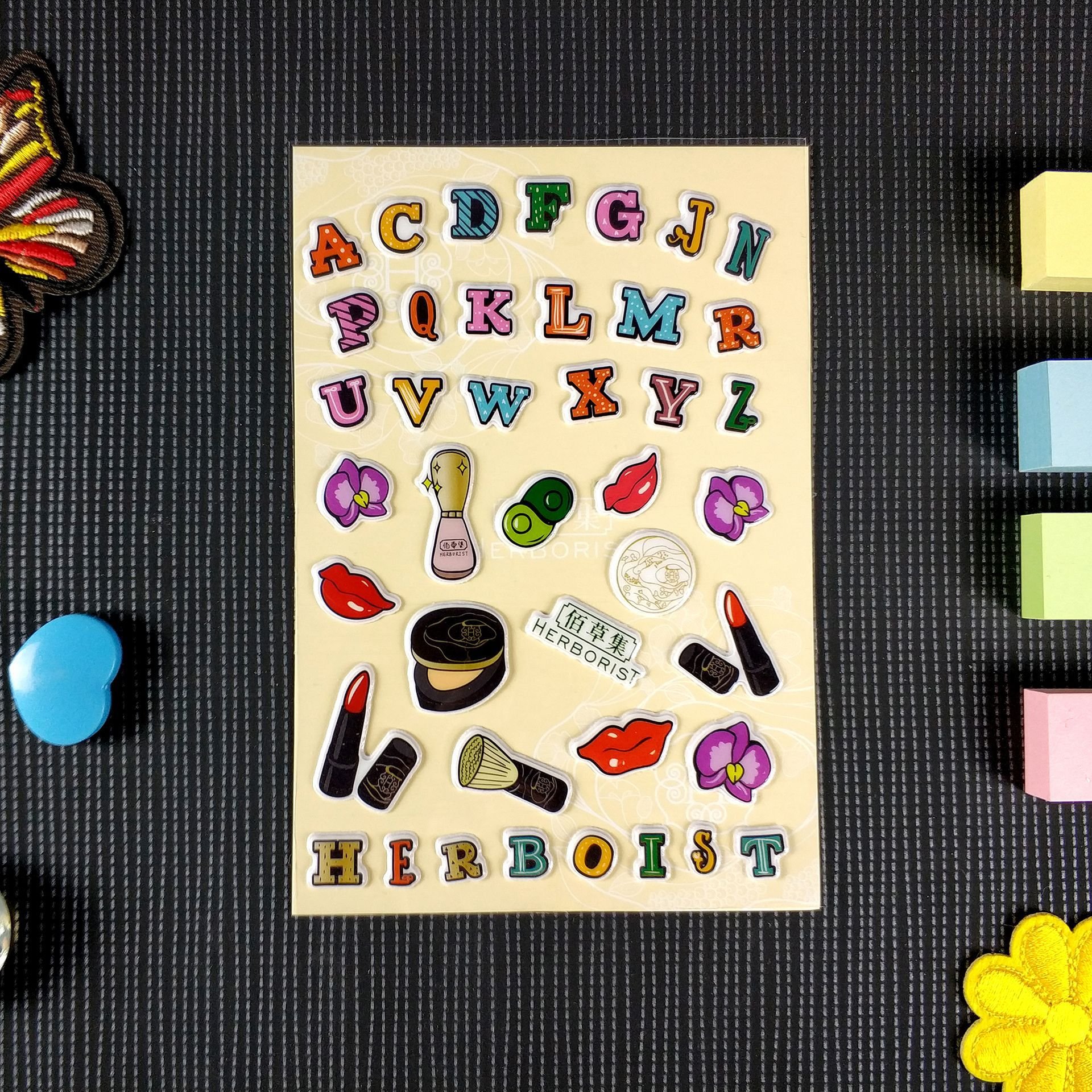 Kawaii Vintage Journaling Handmade Paper Label Stickers Scrapbooking Decoration DIY Stickers