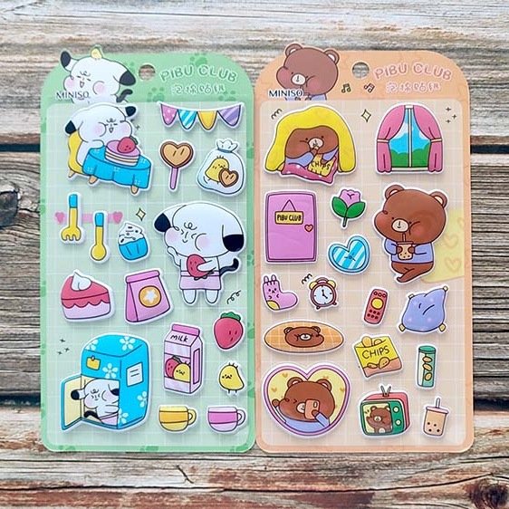 Kawaii Vintage Journaling Handmade Paper Label Stickers Scrapbooking Decoration DIY Stickers