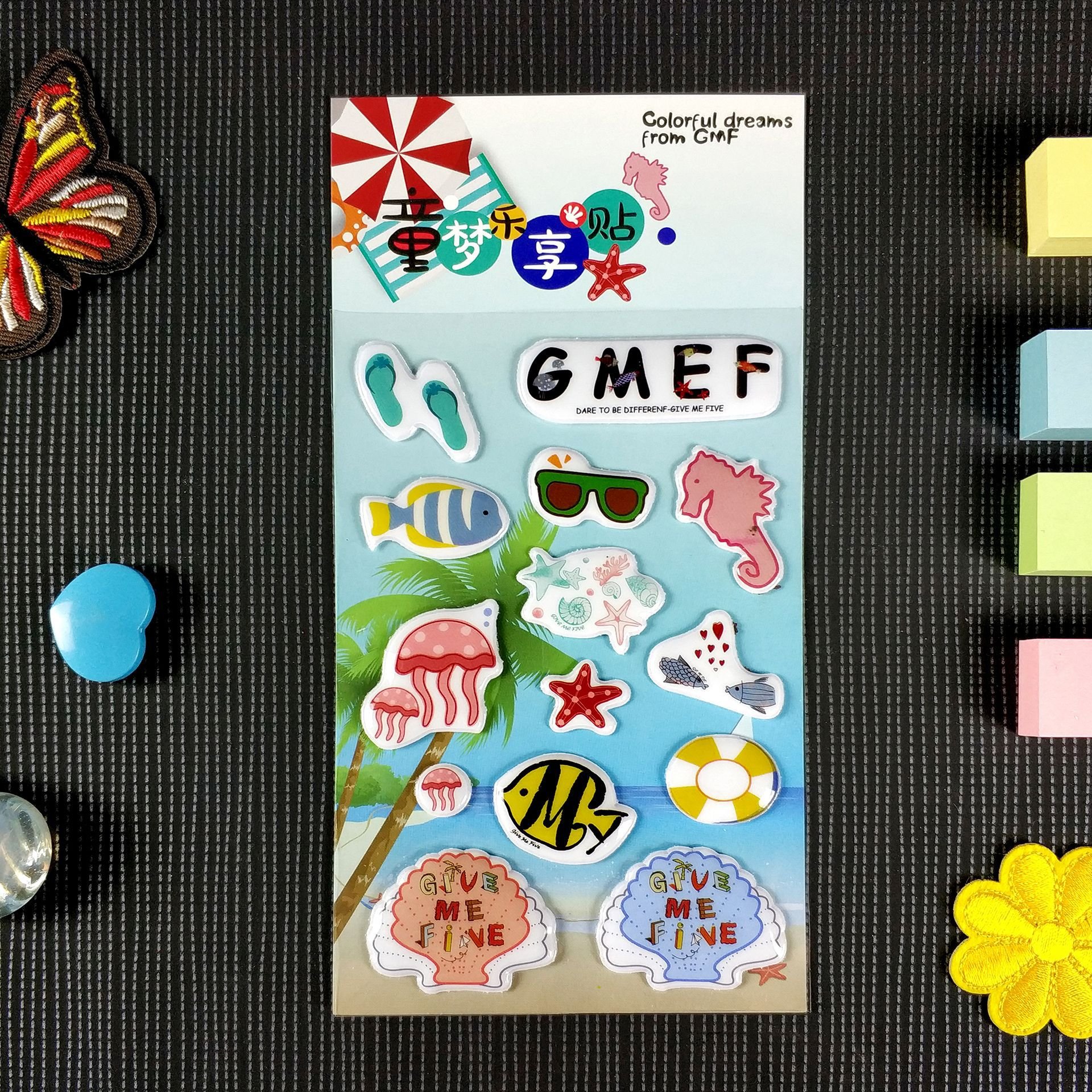 Kawaii Vintage Journaling Handmade Paper Label Stickers Scrapbooking Decoration DIY Stickers