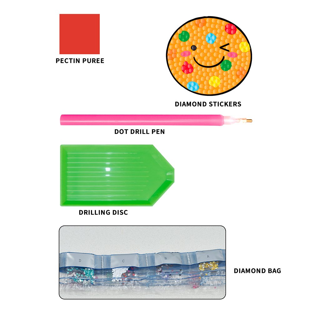 New hot selling children's diamond painting 5d free paste DIY diamond sticker dot diamond sticker