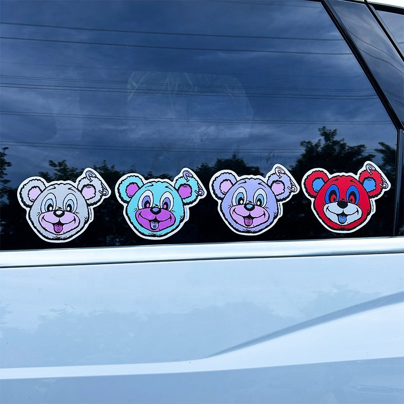 Good Quality Weatherproof UV Transfer Custom Business Logo Cartoon Vehicle Decals Die Cutting Window Outdoor Vinyl Car Stickers