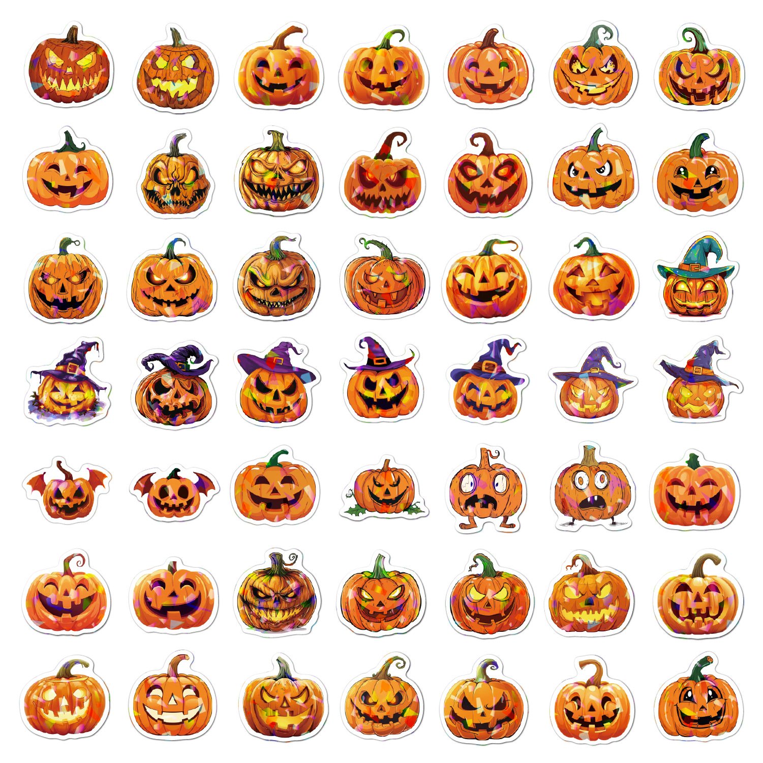 Custom Design Die Cut Waterproof Cartoon Sticker For Vinyl Adhesive Print Diecut Advertising All Saints' Day Stickers