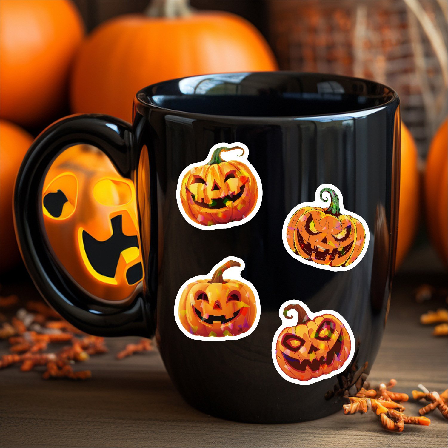 Custom Design Die Cut Waterproof Cartoon Sticker For Vinyl Adhesive Print Diecut Advertising All Saints' Day Stickers