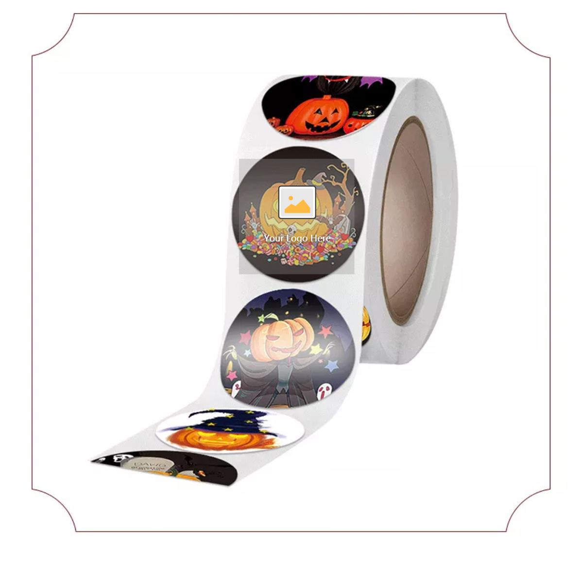 Custom Round Glitter Sticker Label Sticker Sheet Printing