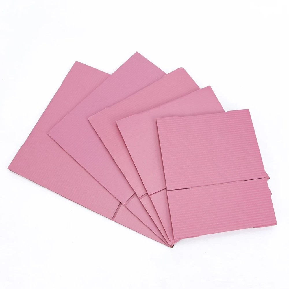Cartoon Storage Gift Corrugated Box for Candy Biscuit Beer Pink Rectangle Gift & Craft Fzchucai 100 Pcs Packing Items