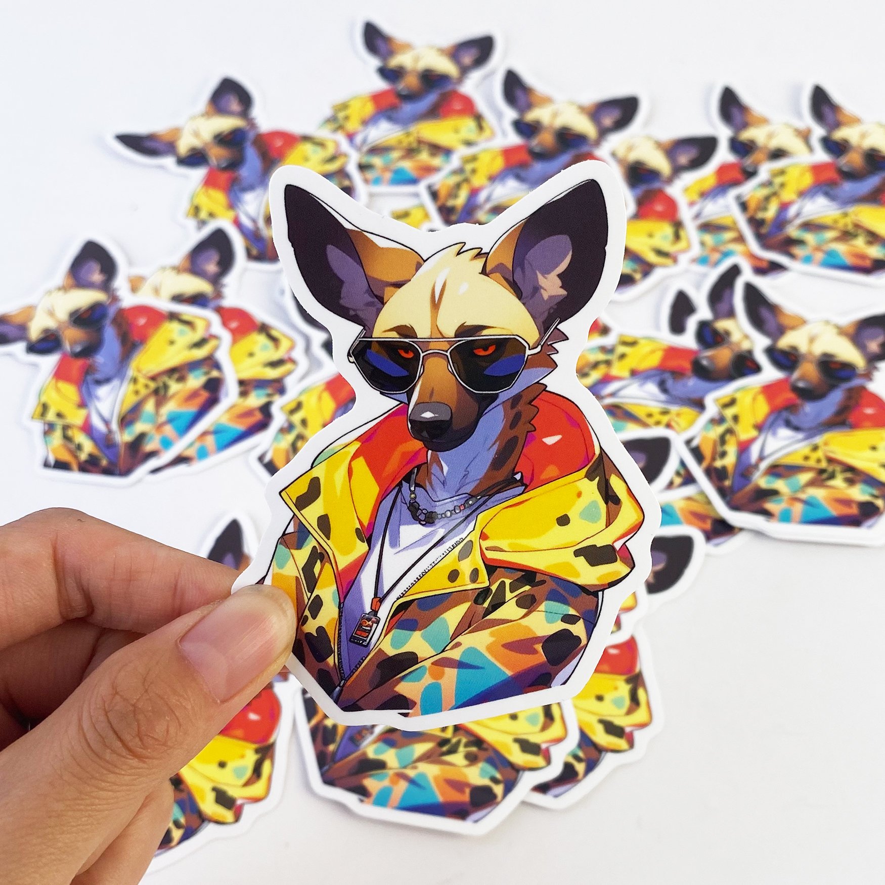 Custom Die Cut Vinyl Sticker Sheets Holographic Labels Print Company Logo Vinyl PVC Custom UV Resistant Waterproof Stickers