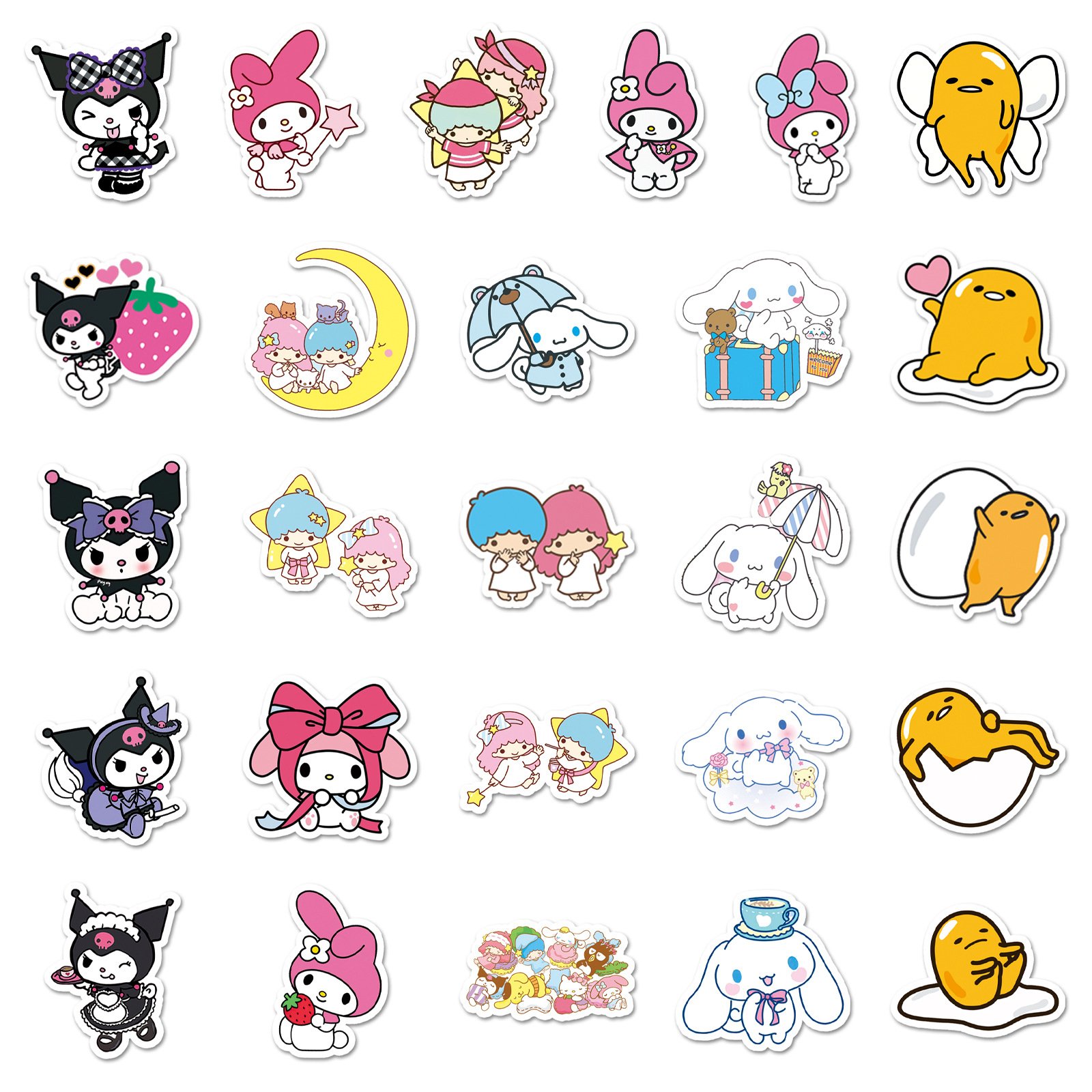 50pcs Animal stickers cartoon Hand-painted Cute Waterproof Decorative Diy Journal Book Anime stickers