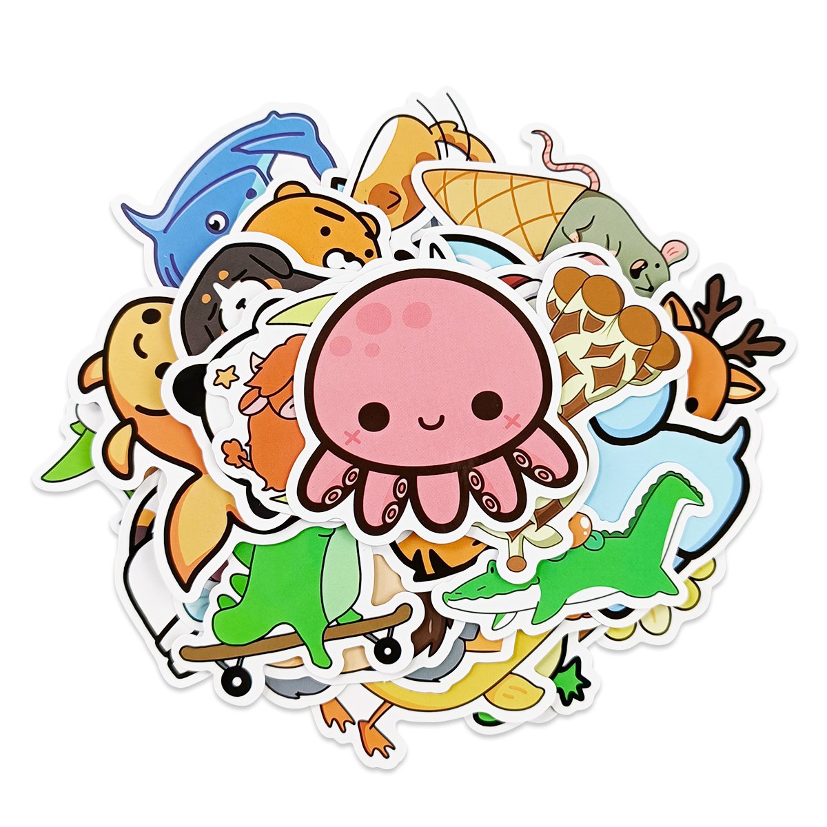 Custom Die Cut Stickers Waterproof Vinyl Personalized Cartoon Brand Name Business Printed laptop individual Logo Paper Stickers