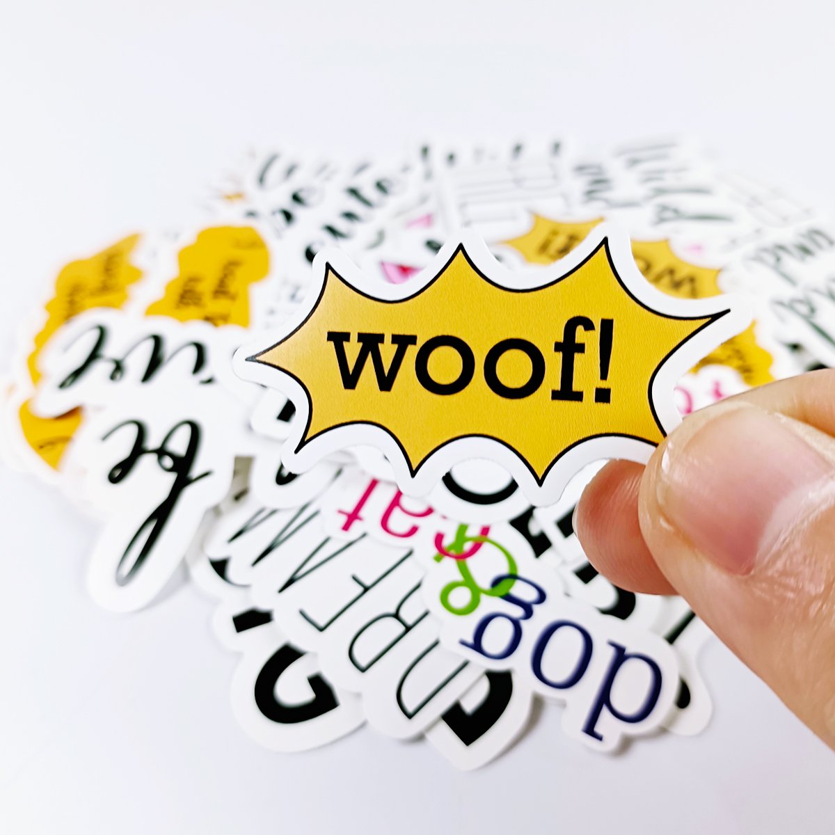 Custom Die Cut Stickers Waterproof Vinyl Personalized Cartoon Brand Name Business Printed laptop individual Logo Paper Stickers