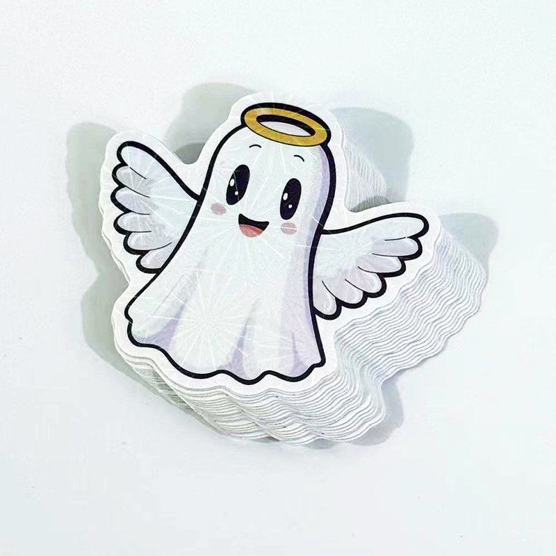 Custom Holographic Adhesive Sticker Personalized Logo Vinyl PVC Die Cut Stickers Packaging Labels Sticker