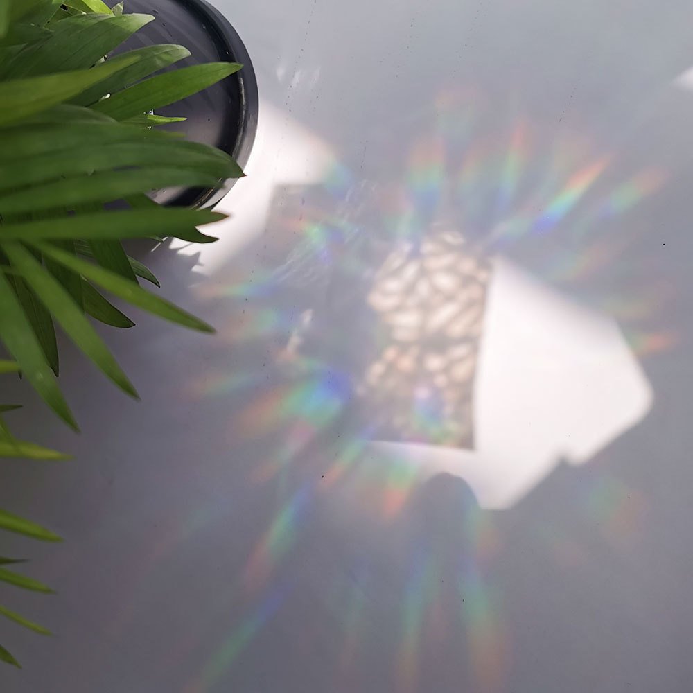 Windows Sticker Manufacturer Personalized Logo Custom Die Cut Vinyl Stickers Sun Catcher Rainbow Prism Decals Suncatcher Sticker