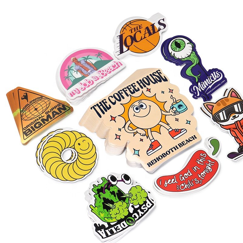 Custom printing self adhesive waterproof kiss cut sticker custom cute stickers sheet cartoon label stickers die cut