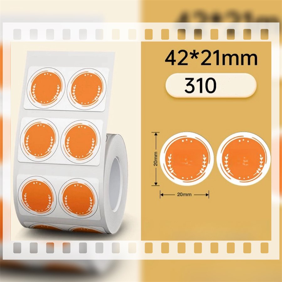 Custom Adhesive Heat-Sensitive Vinyl Circular Label Sticker UV Printed Certificate Sealing Monthly Food Production Perfume Use