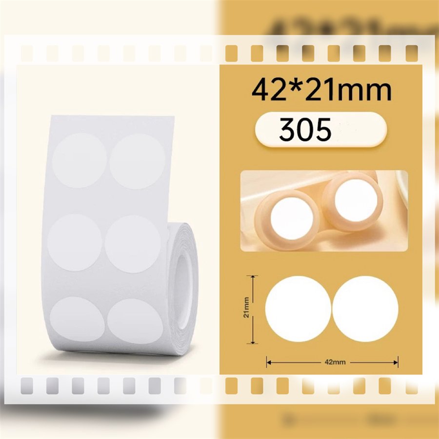 Custom Adhesive Heat-Sensitive Vinyl Circular Label Sticker UV Printed Certificate Sealing Monthly Food Production Perfume Use