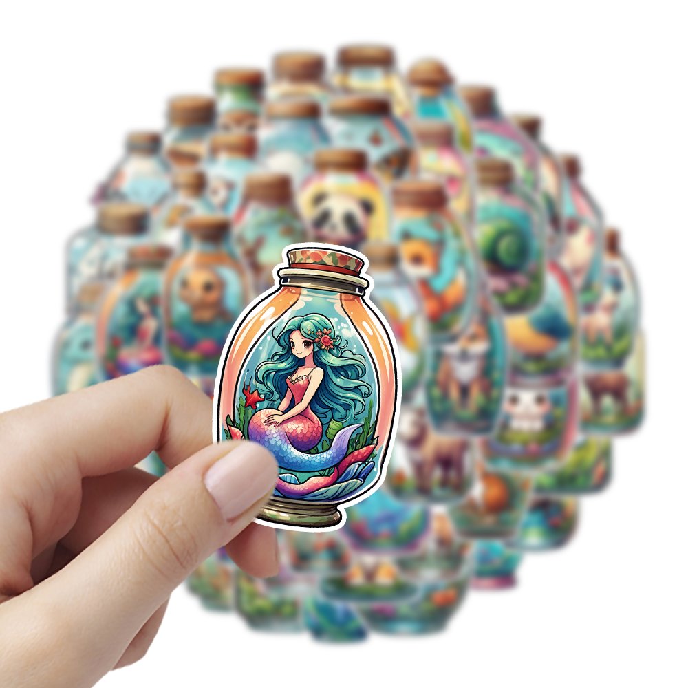50pcs Animals World waterproof vinyl sticker for luggage laptop scooter water bottle mobile phone car bicycle