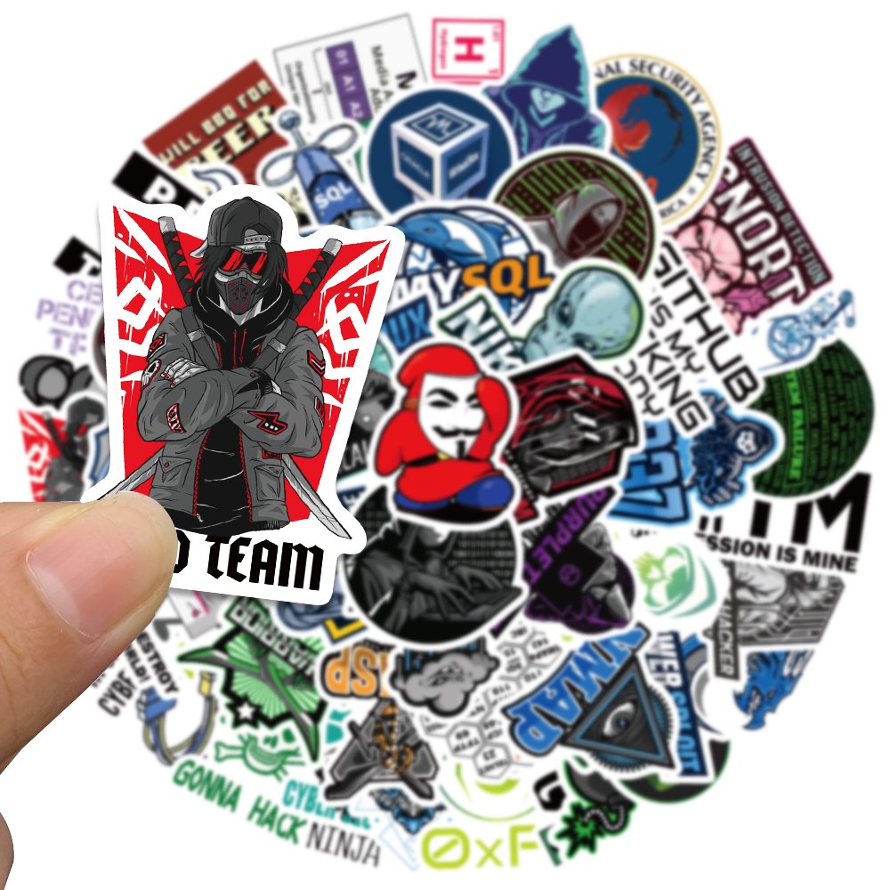 50pcs Hacker Programming Network Cool Stickers Diy Luggage Cup Skateboard Laptop Motorcycle Toys Helmet Car Waterproof Sticker