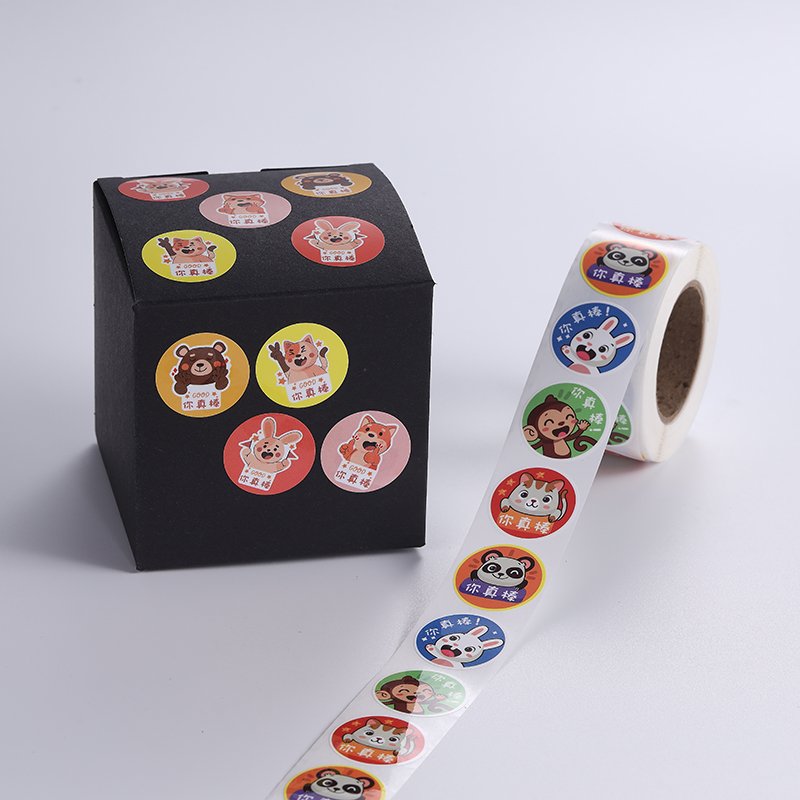 Custom waterproof Envelope Gift Bag Packaging vinyl diecut sticker Labels