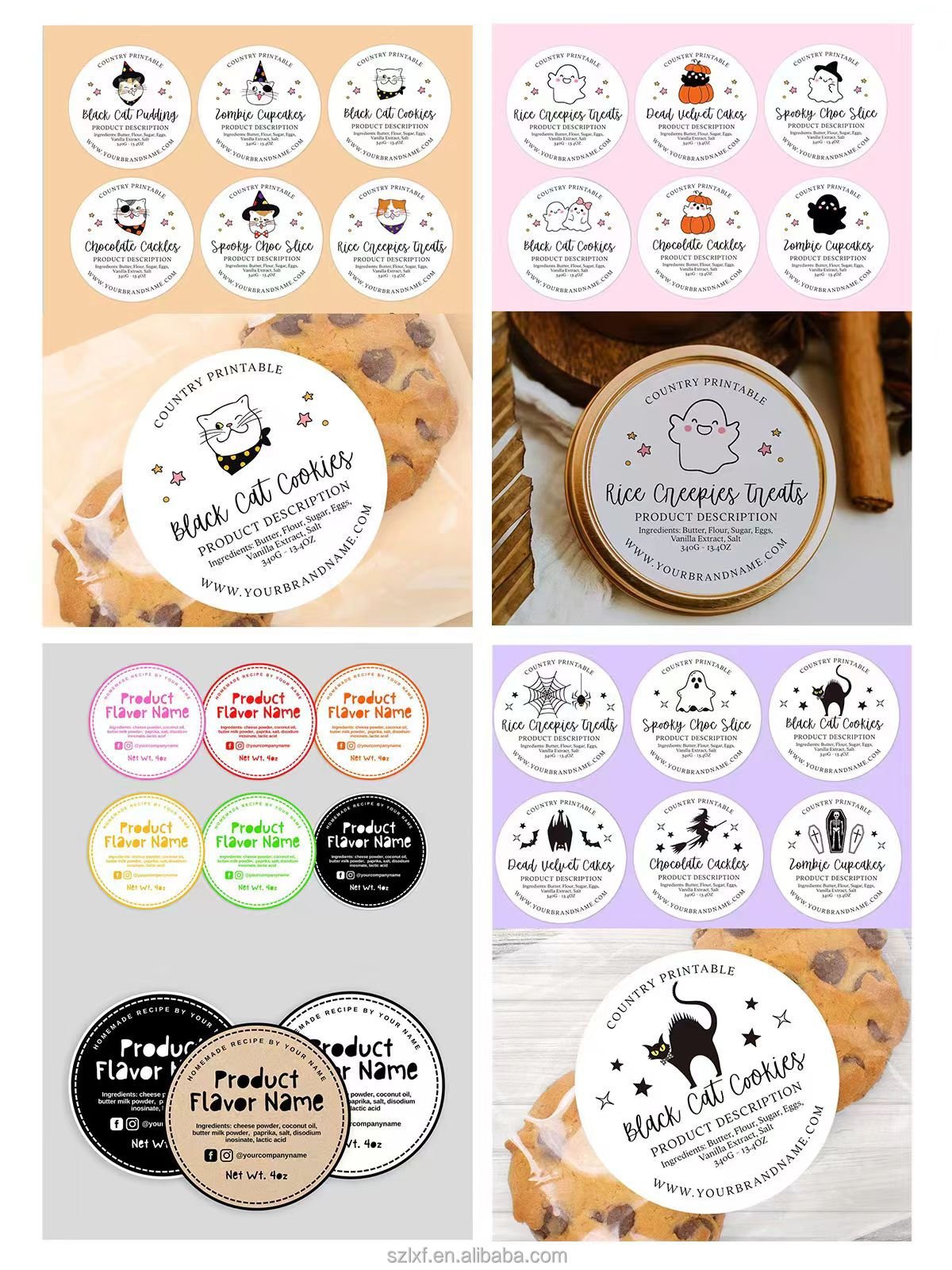 Factory Custom Waterproof Stickers Business Logo Label Cartoon Logo Design printing